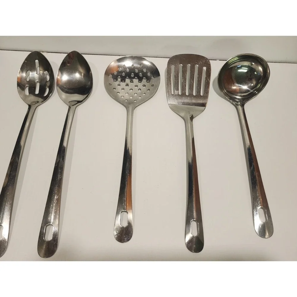 Kitchen Utensil Mixed Lot of 5 Unbranded  Stainless Steel Items (5)